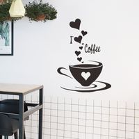 Fashion Solid Color Coffee Wall Stickers Wholesale main image 1