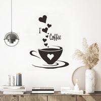 Fashion Solid Color Coffee Wall Stickers Wholesale main image 4