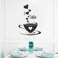 Fashion Solid Color Coffee Wall Stickers Wholesale main image 5