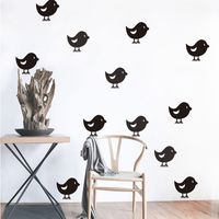 Autocollants Muraux Simples D'oiseaux Noirs En Gros main image 4