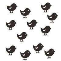 Simple Black Bird Wall Stickers Wholesale main image 6