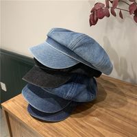 Korean Cowboy Blue Octagonal Hat Wholesale main image 1