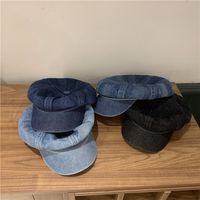 Korean Cowboy Blue Octagonal Hat Wholesale main image 3