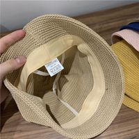 Fashion Solid Color Dome Cotton Yarn Knitted Fisherman Hat main image 3