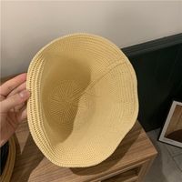 Fashion Solid Color Flat-top Cotton Yarn Breathable Fisherman Hat main image 6
