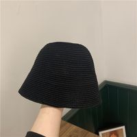 Fashion Solid Color Dome Cotton Yarn Knitted Fisherman Hat sku image 1