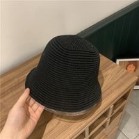 Fashion Solid Color Flat-top Cotton Yarn Breathable Fisherman Hat sku image 5