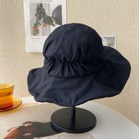 Sombrero De Tela Transpirable De Ala Grande De Encaje Doblado De Moda sku image 3