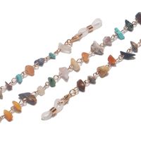 Fashion Natural Colorful Stone Glasses Chain sku image 1