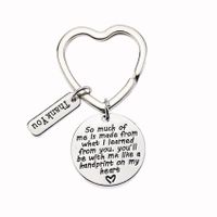 Fashion Stainless Steel Thank You Teachers Keychains main image 6