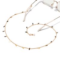 Fashion Golden Copper Leaf Glasses Chain main image 3