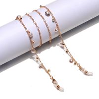 Fashion Pearl Rhinestone Glasses Chain main image 1