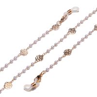 Fashion Pearl Hollow Flower Glasses Chain main image 4