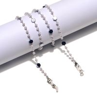 Fashion Hexagonal Pearl Stainless Steel Glasses Chain main image 1