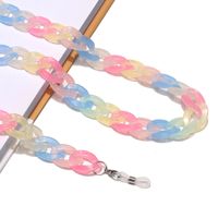 Fashion Contrast Color Acrylic Glasses Chain main image 4