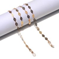 Fashion Non-slip Golden Hollow Leaves Glasses Chain main image 1