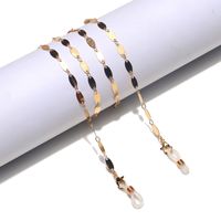 Fashion Golden Oval Piece Glasses Chain main image 2