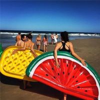 Fashion Thickened Half Slices Of Watermelon Inflatable Floating main image 3