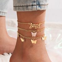 Bohemian Butterfly Pendant Three-layer Anklet main image 1