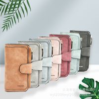 Korean Coin Purse Clutch Bag Pu Leather Multi-purpose Large Capacity Long Wallet Card Case main image 1