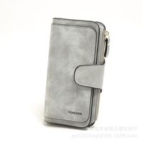 Korean Coin Purse Clutch Bag Pu Leather Multi-purpose Large Capacity Long Wallet Card Case main image 5