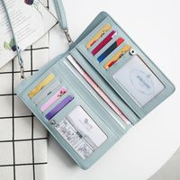 Korean Pu Long Large Capacity Multi-purpose Wallet Mini Mobile Phone Bag main image 4