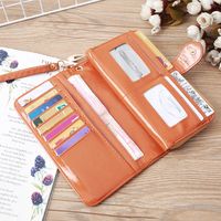 Leather Large-capacity Clutch Bag Elongated Concealed Buckle Wallet Card Holder main image 4