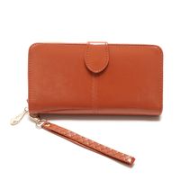 Leather Large-capacity Clutch Bag Elongated Concealed Buckle Wallet Card Holder main image 3