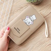 Korean Bear Printing Coin Purse main image 6