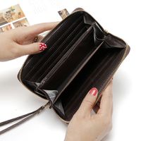 Korean Lychee Pattern Long Clutch Bag main image 6