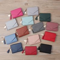 Korean Style Tassel Short Wallet main image 1