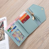 Korean Style Tassel Short Wallet main image 4