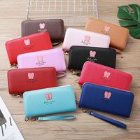 Korean Rabbit Ear Zipper Long Wallet main image 2