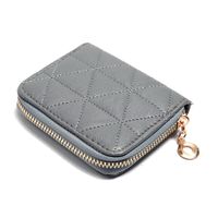 Korean Clutch Bag Mini Embroidered Geometric Rhombus Bag Card Bag Coin Purse main image 3