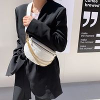 Women's Wide Strap Shoulder Bag Korean Flower Chain Waist Bag main image 5