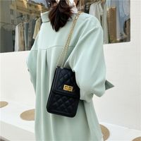 Korean Mobile Phone Bag Fashion Diamond Chain Bag Coin Purse main image 6