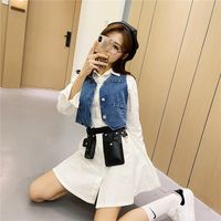 Fashion Bungee Mobile Phone Vertical Hit Color Waist Bag main image 5