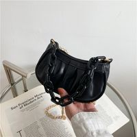 Fashion Thick Chain Portable Dumpling Bag Mini Shoulder Messenger Bag main image 2