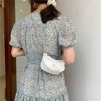 Fashion Thick Chain Portable Dumpling Bag Mini Shoulder Messenger Bag main image 5