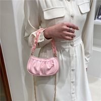 Fashion Thick Chain Portable Dumpling Bag Mini Shoulder Messenger Bag main image 4