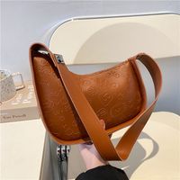 Korean Shoulder Armpit Bag Embossed Square Bag main image 2