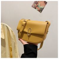 Fashion Solid Color Saddle Bag Wholesale main image 5
