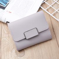 Women's Solid Color Pu Leather Buckle Wallets sku image 12