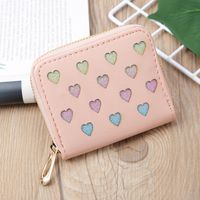 Korean Hollow Glitter Heart Coin Purse sku image 2