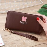 Korean Rabbit Ear Zipper Long Wallet sku image 3