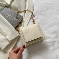 Modekettentasche Reine Farbe Koreanische Umhängetasche Quadratische Tasche sku image 3