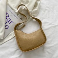 Korean Shoulder Armpit Bag Embossed Square Bag sku image 1