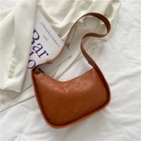 Korean Shoulder Armpit Bag Embossed Square Bag sku image 3