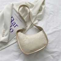 Korean Shoulder Armpit Bag Embossed Square Bag sku image 4