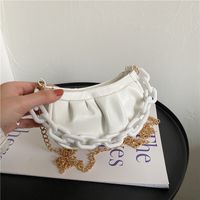 Fashion Thick Chain Portable Dumpling Bag Mini Shoulder Messenger Bag sku image 1